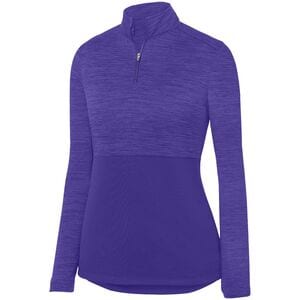 Augusta Sportswear 2909 - Pullover Tonal Heather Sombreado 1/4 de cierre para mujeres Púrpura