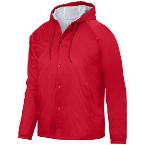 Augusta Sportswear 3102 - Campera Coach con capucha  Rojo
