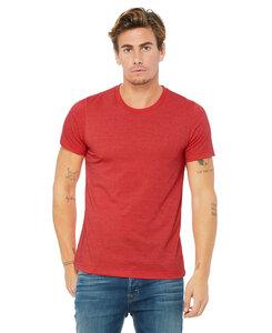 Bella+Canvas B3001CVC - Remera de manga corta CVC Unisex Heather  Heather Red