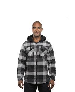 Burnside BN8620 - Adult Hooded Flannel Jacket