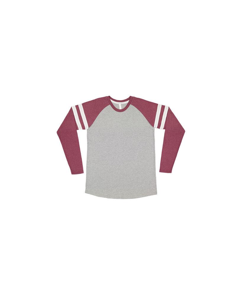 LAT LA6934 -  Remera fina de jersey vintage de manga larga Mash-Up Gameday de LAT para hombre