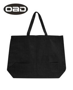 Liberty Bags OAD108 - Bolso OAD Jumbo 12 onzas con fuelle Negro