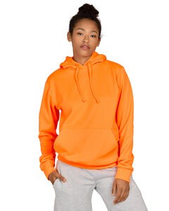US Blanks US5412 - Unisex Made in USA Neon Pullover Hooded Sweatshirt Seguridad de Orange