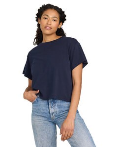 US Blanks US531OR - Ladies Organic Baby Rib Crop T-Shirt La medianoche