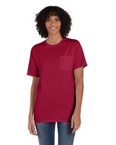 ComfortWash by Hanes GDH150 - Unisex Garment-Dyed T-Shirt with Pocket Crimson Fall