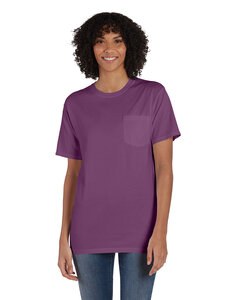ComfortWash by Hanes GDH150 - Unisex Garment-Dyed T-Shirt with Pocket Purple Plm Raisn