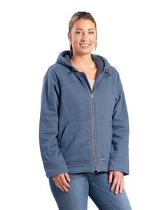 Berne WHJ48 - Ladies Sherpa-Lined Twill Hooded Jacket