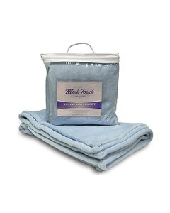 Alpine Fleece 8722 - Mink Touch Luxury Baby Blanket Azul Pastel