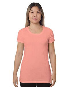 Bayside BA9625 - Ladies Super Soft T-Shirt Coral