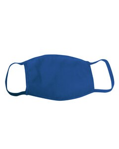 Bayside 1900BY - Adult Cotton Face Mask Made in USA Azul royal