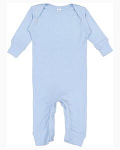 Rabbit Skins 4412 - Infant Baby Rib Coverall Azul Cielo