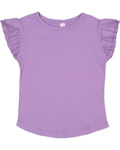 Rabbit Skins 3339 - Toddler Flutter Sleeve T-Shirt Lavanda