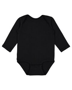 Rabbit Skins 4421RS - Infant Long Sleeve Jersey Bodysuit Negro