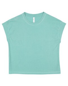 LAT 3502LA - Ladies Relaxed Vintage Wash T-Shirt Wshed Saltwater