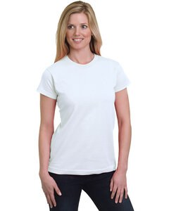 Bayside 5850 - Ladies Fine Jersey T-Shirt Blanco