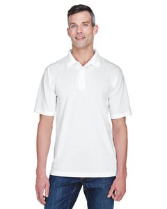 UltraClub 8445 - Men's Cool & Dry Stain-Release Performance Polo Blanco