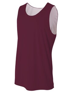 A4 N2375 - Adult Performance Jump Reversible Basketball Jersey Maroon White