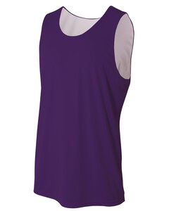 A4 N2375 - Adult Performance Jump Reversible Basketball Jersey Purple/White