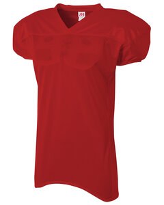 A4 N4242 - Adult Nickleback Tricot Body Skill Sleeve Football Jersey Scarlet