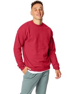 Hanes P1607 - Unisex Ecosmart® Crewneck Sweatshirt De color rojo oscuro