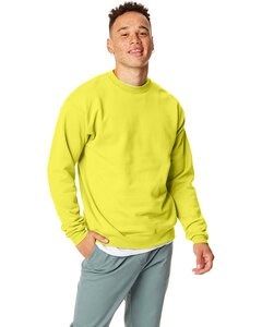 Hanes P1607 - Unisex Ecosmart® Crewneck Sweatshirt Seguridad Verde