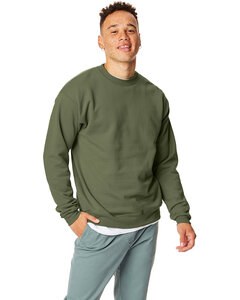Hanes P1607 - Unisex Ecosmart® Crewneck Sweatshirt Fatiga Verde