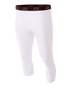 A4 NB6202 - Youth Polyester/Spandex Compression Tight Blanco