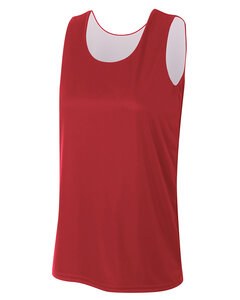 A4 NW2375 - Ladies Performance Jump Reversible Basketball Jersey Cardinal/White