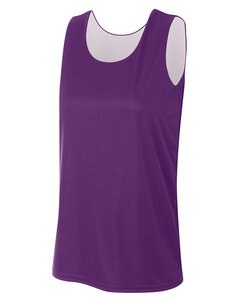 A4 NW2375 - Ladies Performance Jump Reversible Basketball Jersey Purple/White