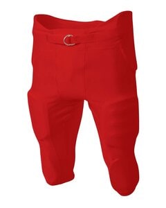 A4 N6198 - Men's Integrated Zone Football Pant Scarlet