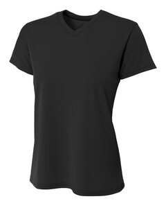 A4 NW3402 - Ladies Sprint Performance V-Neck T-Shirt Negro