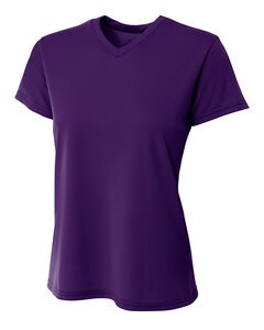 A4 NW3402 - Ladies Sprint Performance V-Neck T-Shirt Púrpura