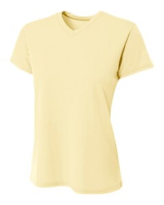 A4 NW3402 - Ladies Sprint Performance V-Neck T-Shirt Light Yellow