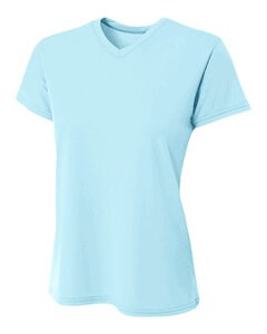 A4 NW3402 - Ladies Sprint Performance V-Neck T-Shirt Pastel Blue