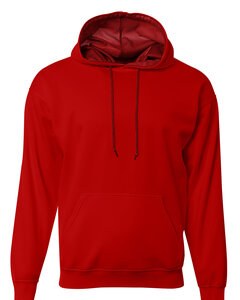 A4 N4279 - Men's Sprint Tech Fleece Hooded Sweatshirt Scarlet