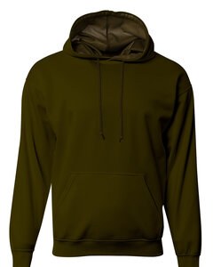 A4 N4279 - Men's Sprint Tech Fleece Hooded Sweatshirt Verde Militar
