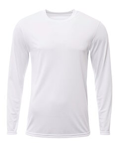 A4 N3425 - Men's Sprint Long Sleeve T-Shirt Blanco