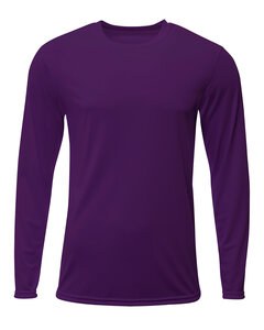 A4 N3425 - Men's Sprint Long Sleeve T-Shirt Púrpura