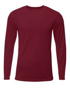 A4 N3425 - Men's Sprint Long Sleeve T-Shirt Granate