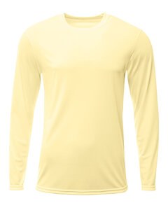 A4 N3425 - Men's Sprint Long Sleeve T-Shirt Light Yellow