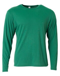 A4 N3029 - Men's Softek Long-Sleeve T-Shirt Verde bosque