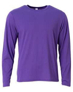 A4 N3029 - Men's Softek Long-Sleeve T-Shirt Púrpura
