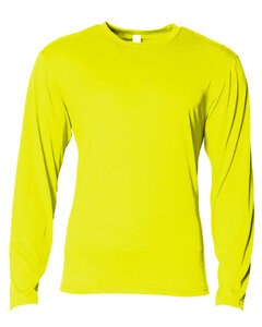 A4 N3029 - Men's Softek Long-Sleeve T-Shirt Safety Yellow