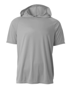 A4 NB3408 - Youth Hooded T-Shirt Plata