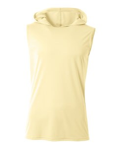A4 NB3410 - Youth Sleeveless Hooded T-Shirt Light Yellow