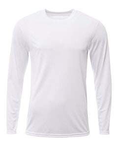 A4 NB3425 - Youth Long Sleeve Sprint T-Shirt Blanco