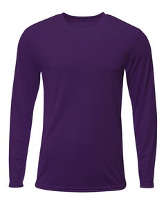 A4 NB3425 - Youth Long Sleeve Sprint T-Shirt Púrpura