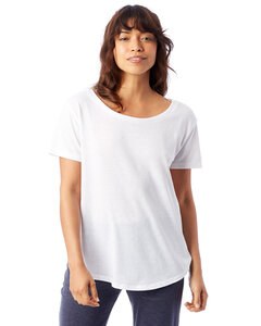Alternative Apparel 5064BP - Ladies Backstage T-Shirt Blanco