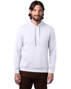 Alternative Apparel 8804PF - Adult Eco Cozy Fleece Pullover Hooded Sweatshirt Blanco
