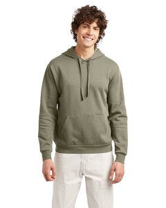 Alternative Apparel 8804PF - Adult Eco Cozy Fleece Pullover Hooded Sweatshirt Militar